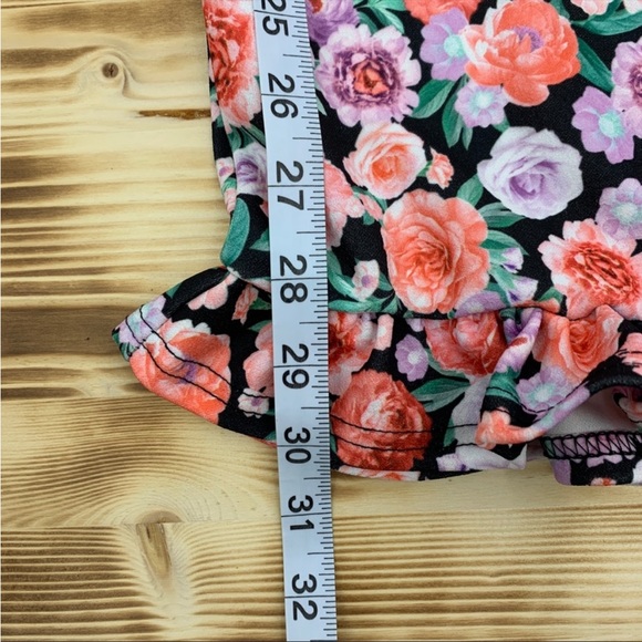 NWT Nasty Gal Pink Floral Bodycon Dress, Size 6, Puff Sleeve with Keyhole - Picture 11 of 14